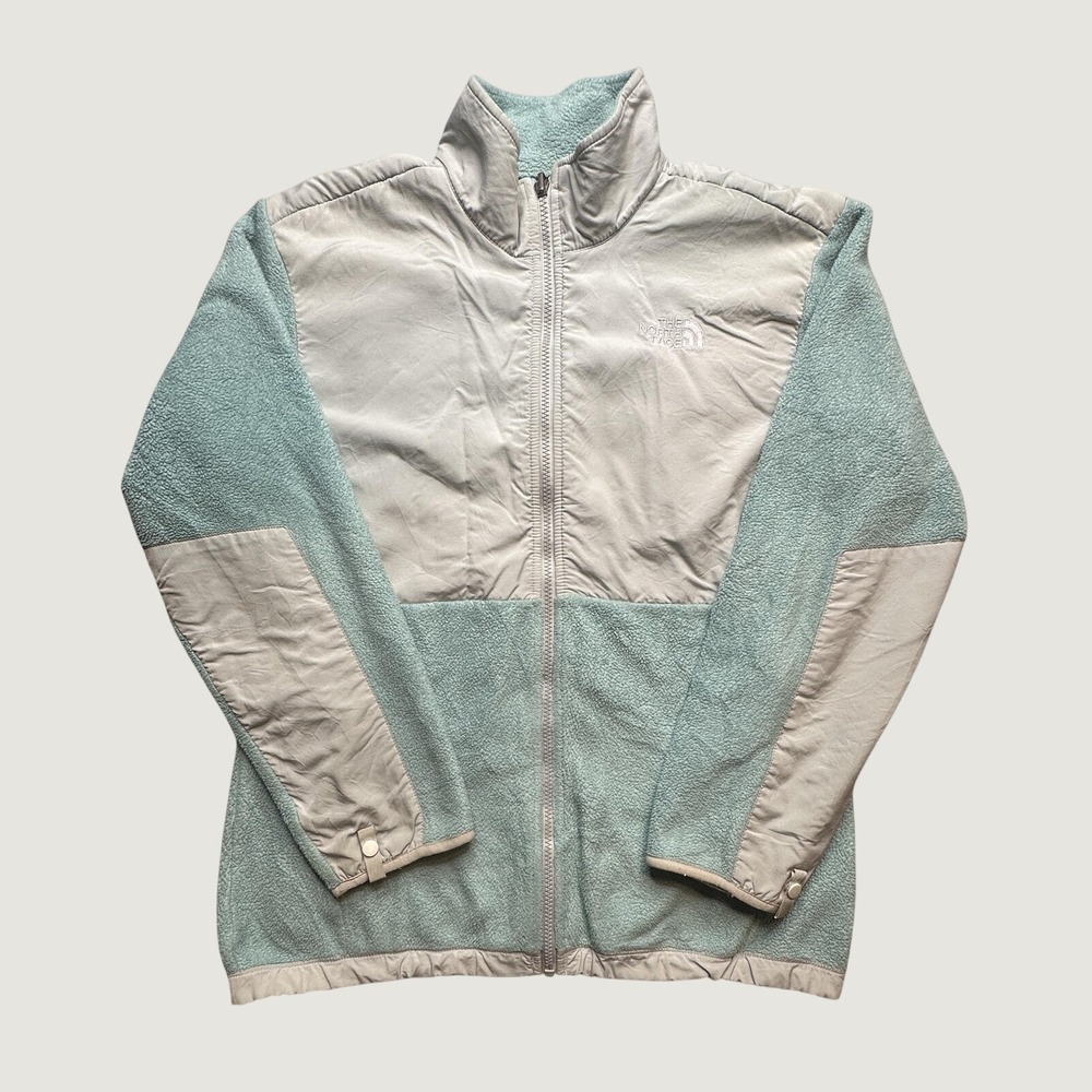 The North Face Fleece Jacket Girls XL Blue Denali Polartec Full Zip Mock Neck